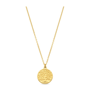 Collar acabado en oro amarillo de 18k