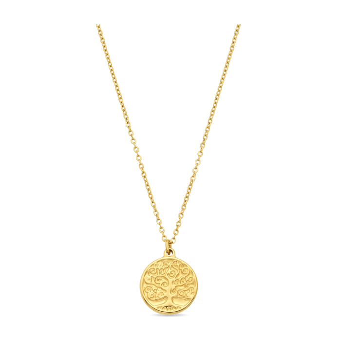 Collar acabado en oro amarillo de 18k
