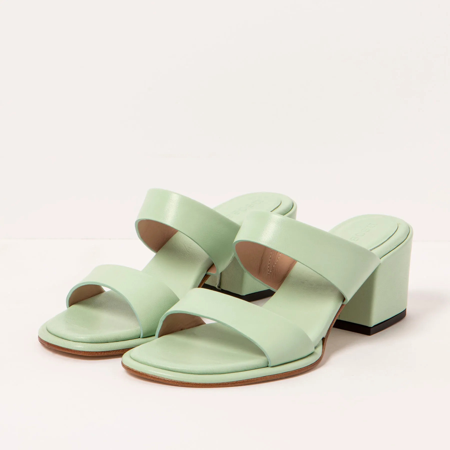 Sandalias con tacón S3174 NAPPA PASTEL GREEN/ FABER color Pastel green