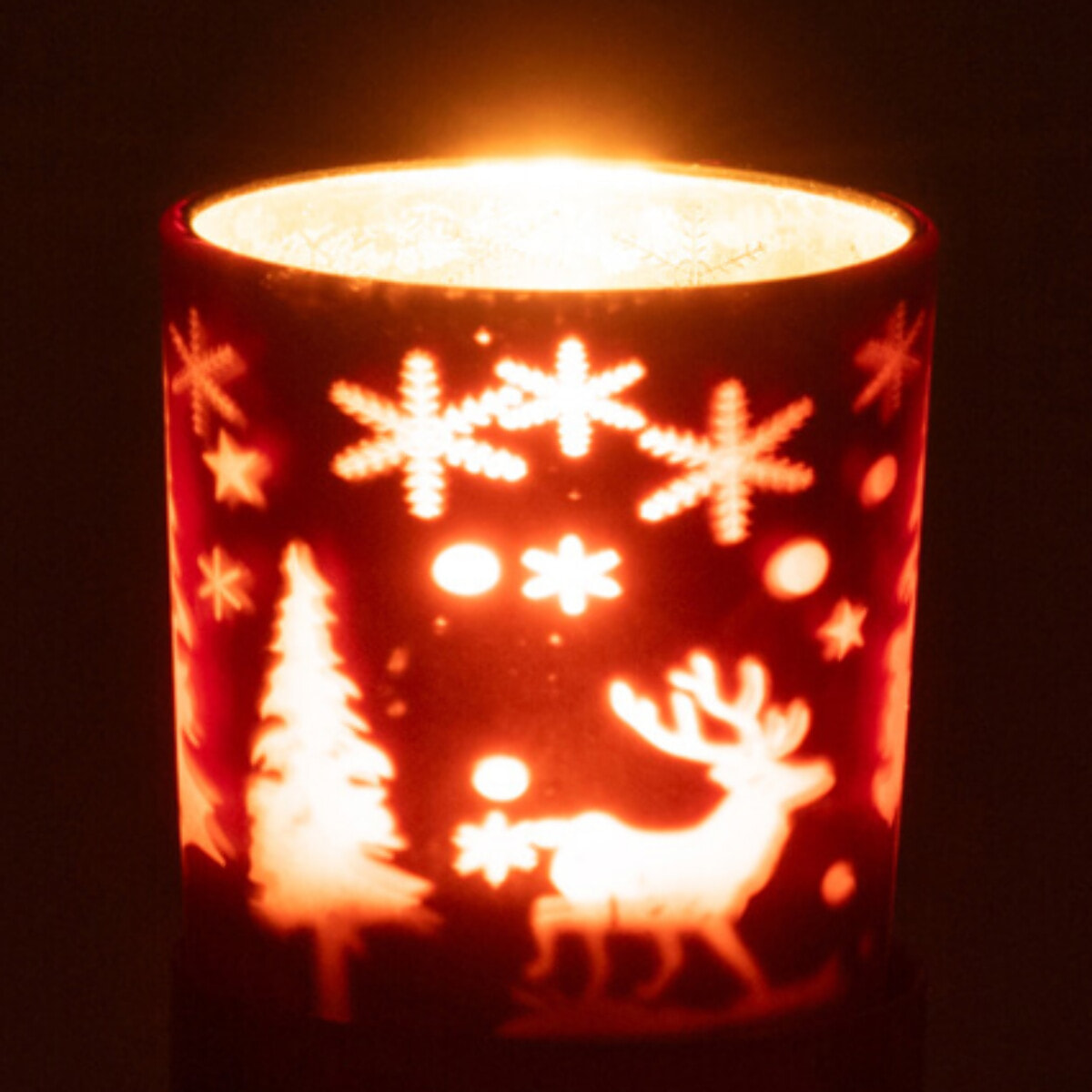 J-Line photophore Hiver - fer - rouille/brun