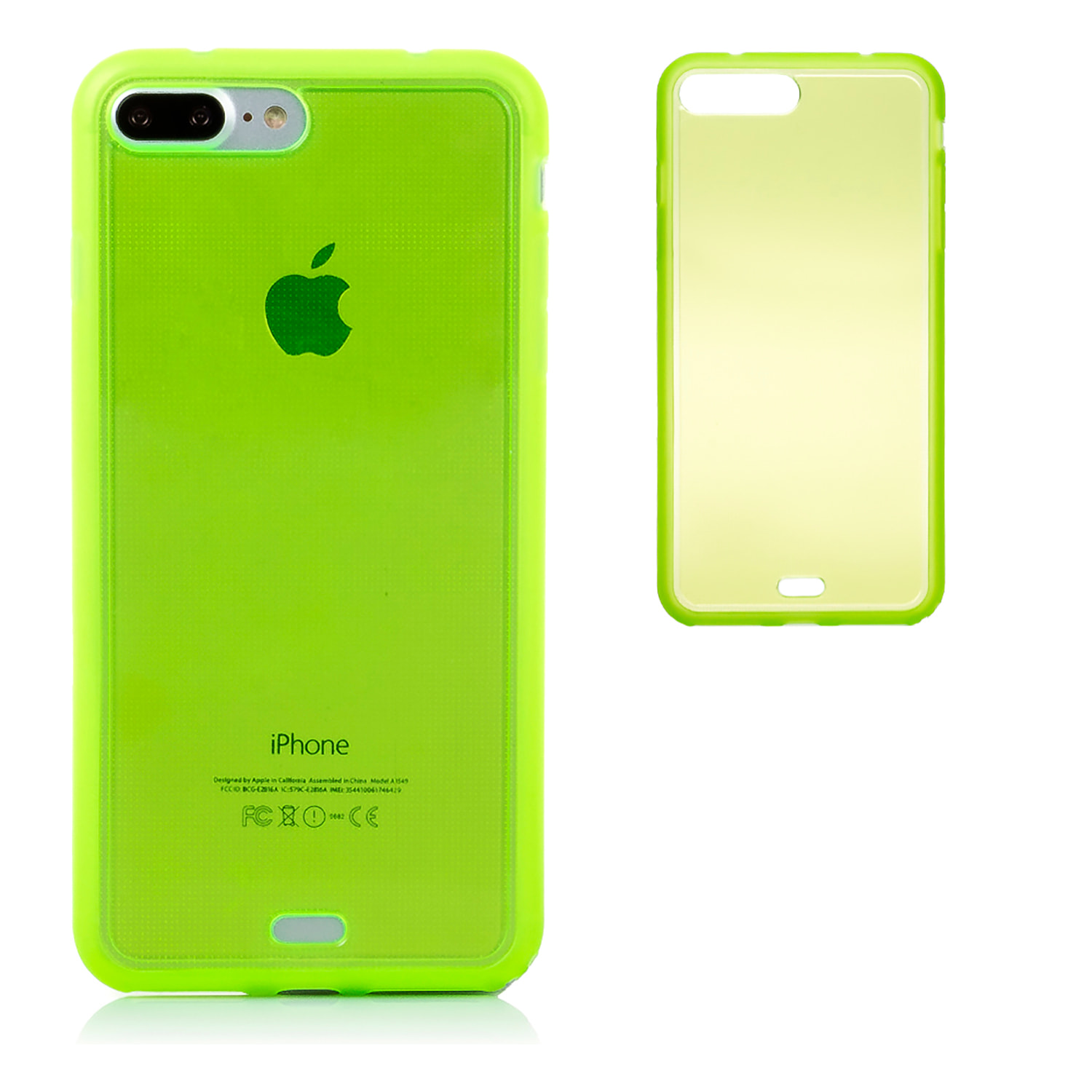 DAM CUSTODIA IN TPU TRASPARENTE PER IP7 PLUS / 8 PLUS 815 Cm. Colore verde