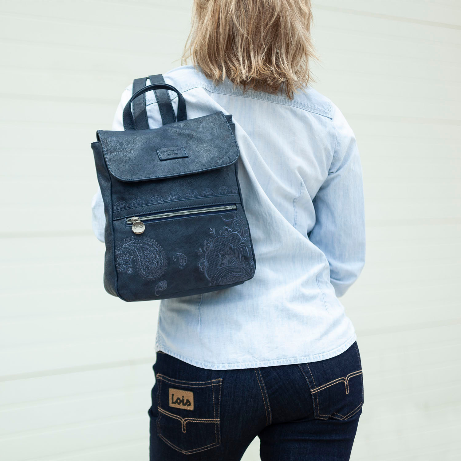 Mochila Lois Redwood Azul Marino