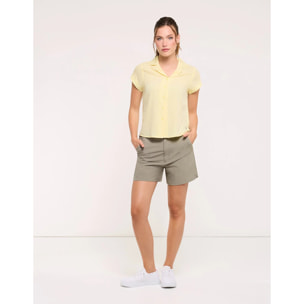 Camisa Manga Corta Amarillo - Nerini