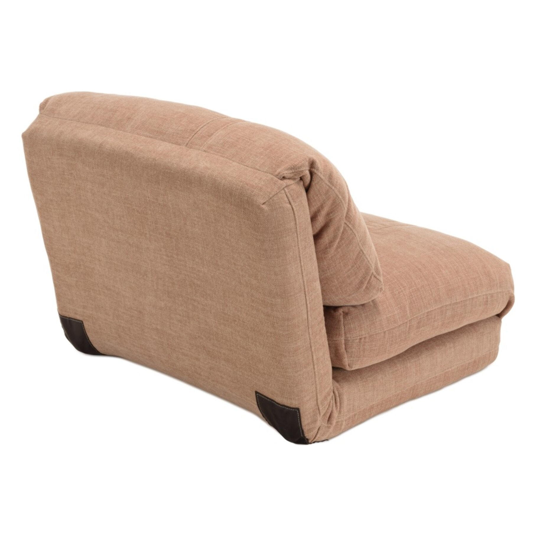ANGELE - Chauffeuse 1 place multi-position en tissu couleur vieux rose
