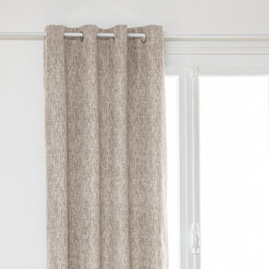 Rideau occultant total - beige - 140x260 cm