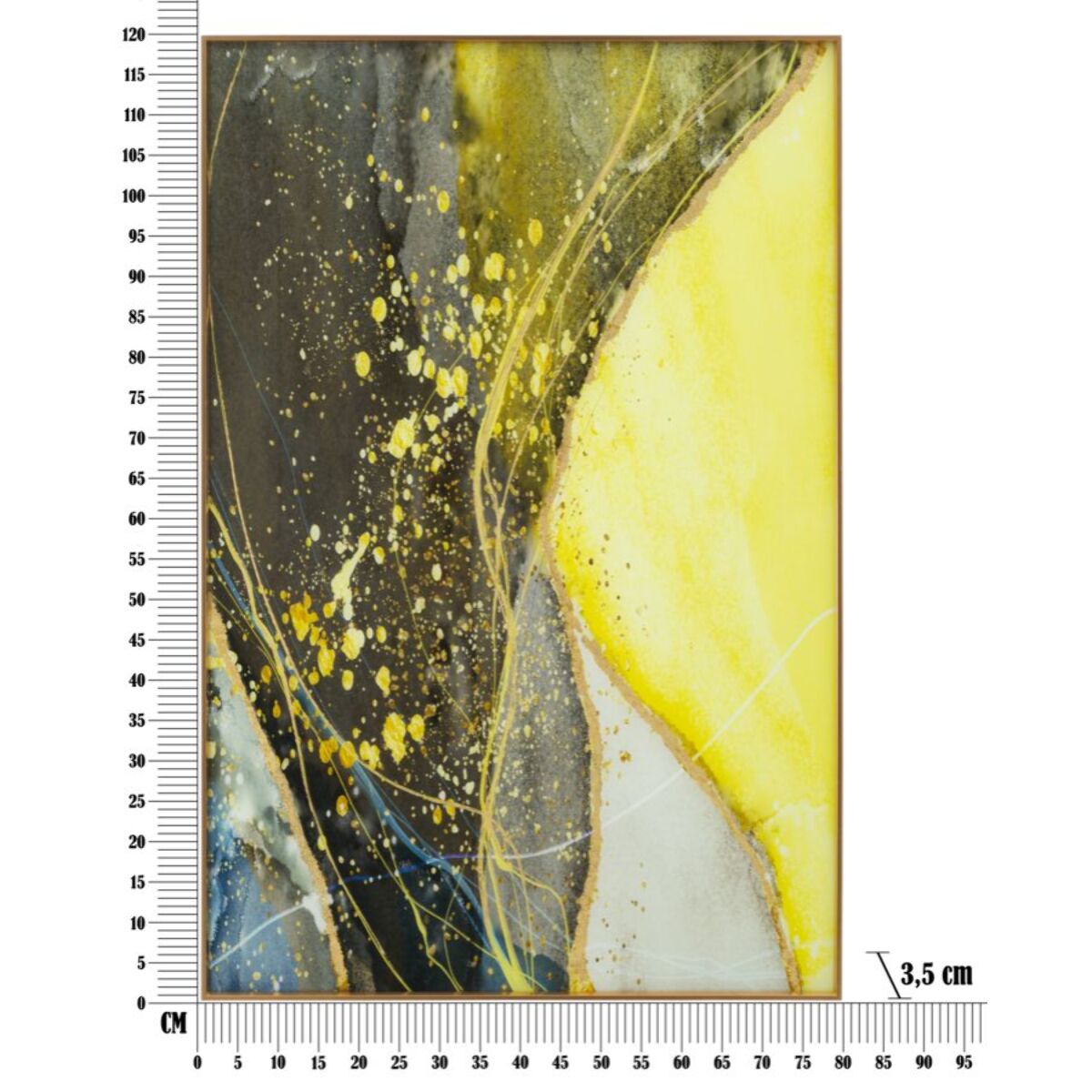 PANNELLO VETRO C/CORNICE SUNNY CM 80X3,5X120