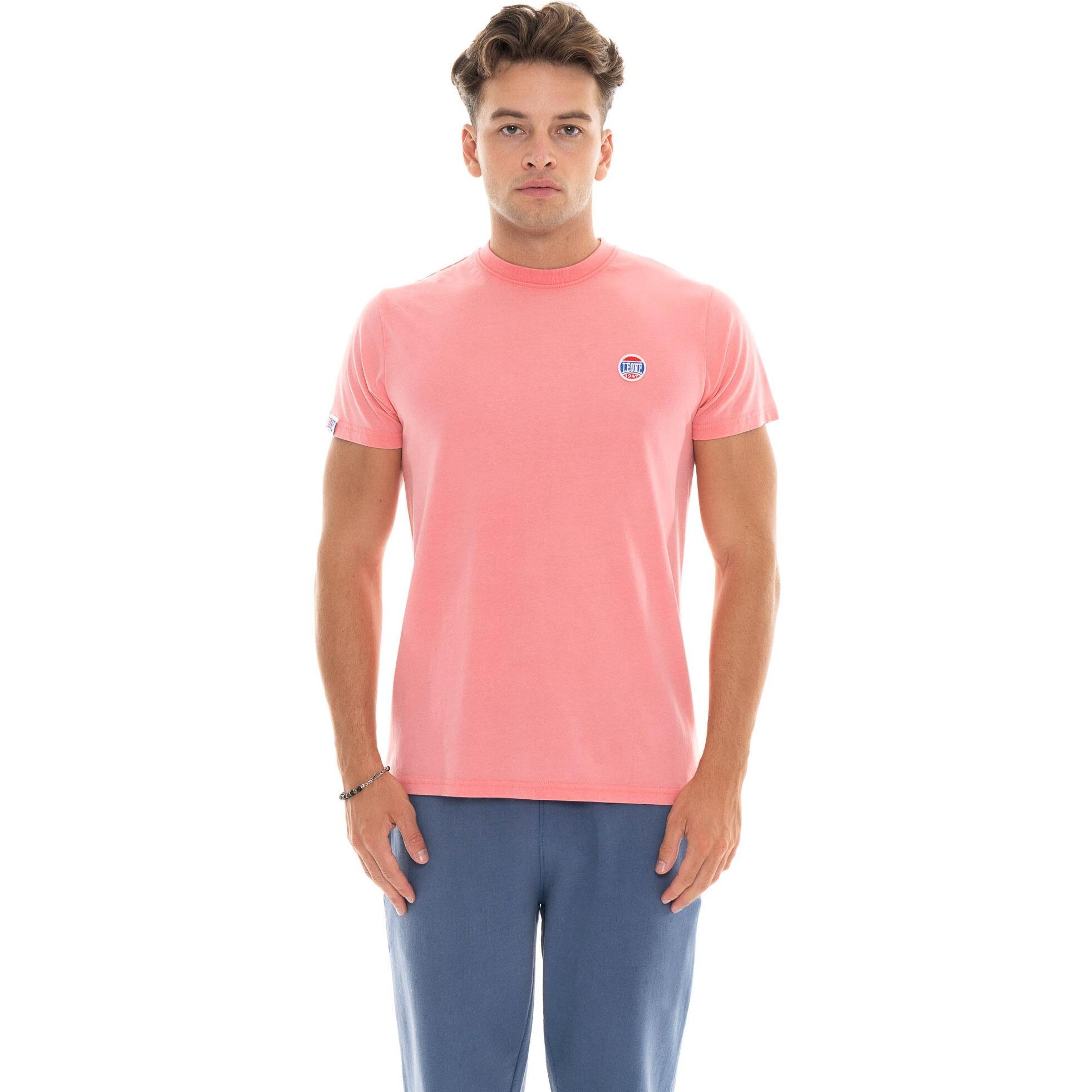 Camiseta de manga corta para hombre con lavado pastel