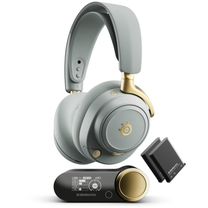 Casque gamer STEELSERIES Arctis Nova Elite Gold Sage
