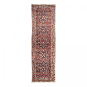 Tapis d'orient à motif traditionnel, noué main avec soin, ALAZEM