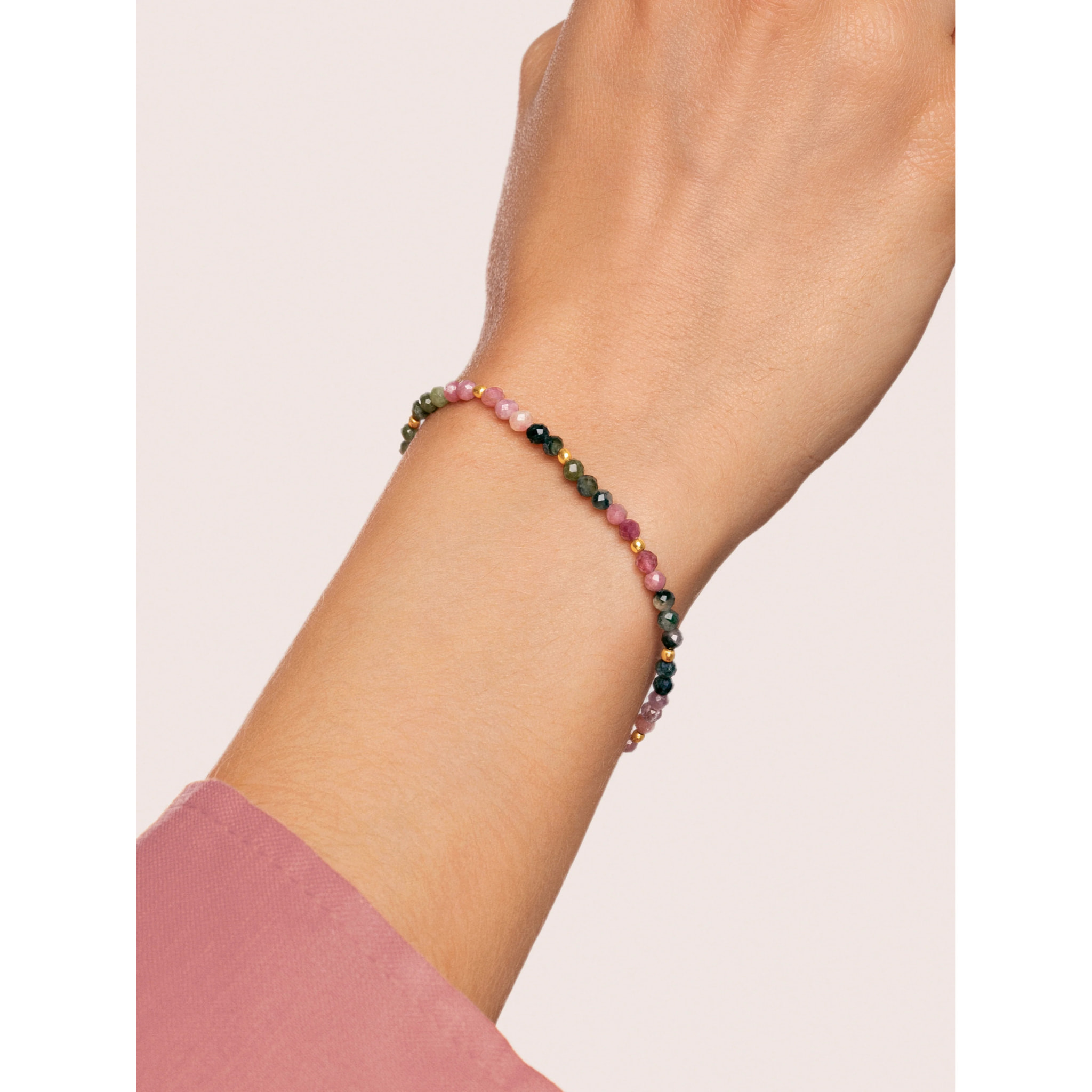 Bracciali Altea Dots Tourmaline Syra  in Acciaio Placcato Oro