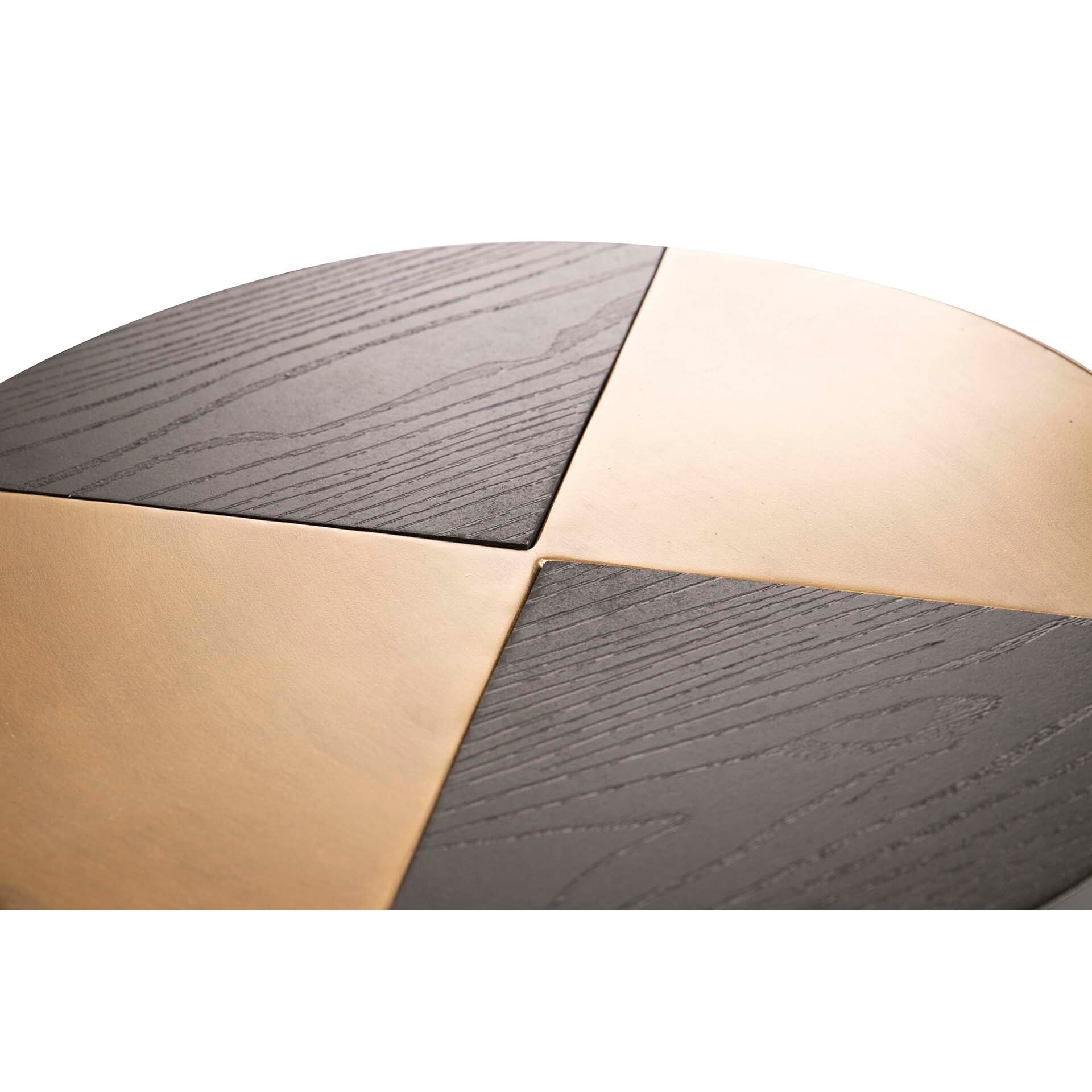 Mesa Auxiliar Metal Dorado 40x40x50 Cm