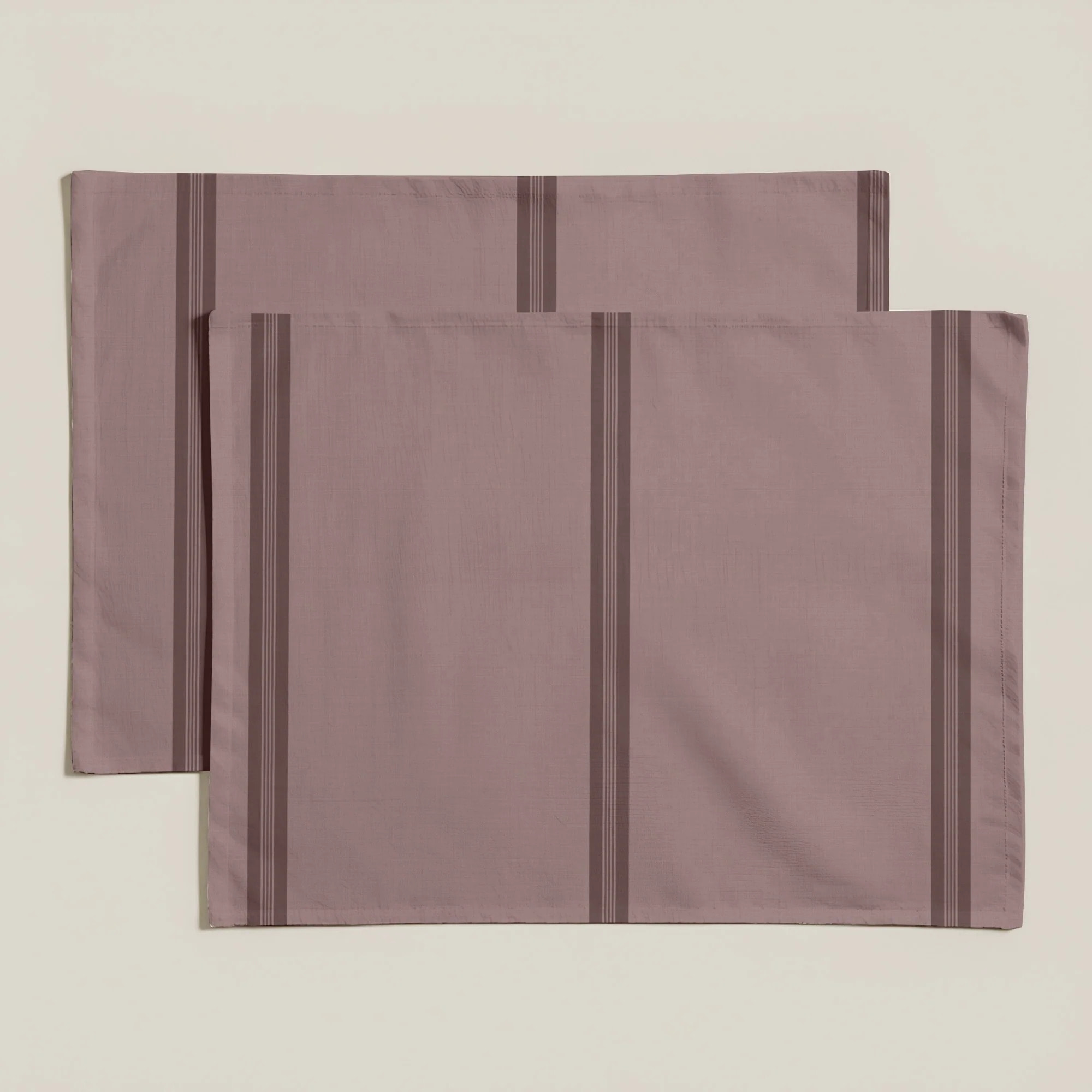 Lot de 2 sets de table anti-taches Nua Rose poudré