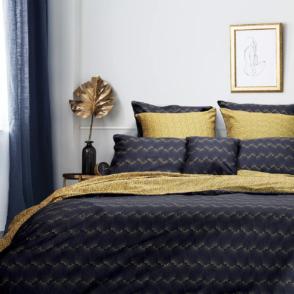 Housse de couette Manhattan gold blue
