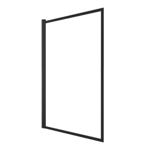 Pare baignoire rabattable 75x130cm - Finition Noir Mat - DARK CONTOURING SCREEN
