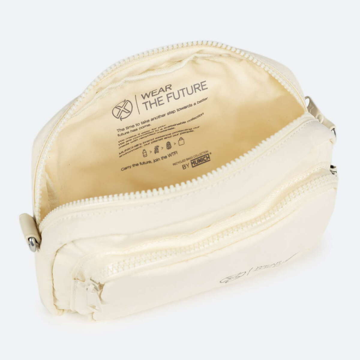 DEEP RECYCLED CROSSBODY CAMERA C/CREAM