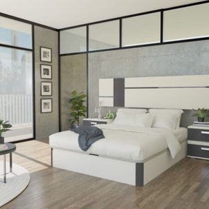 Canapé Luxury 3D Blanco - Grafito