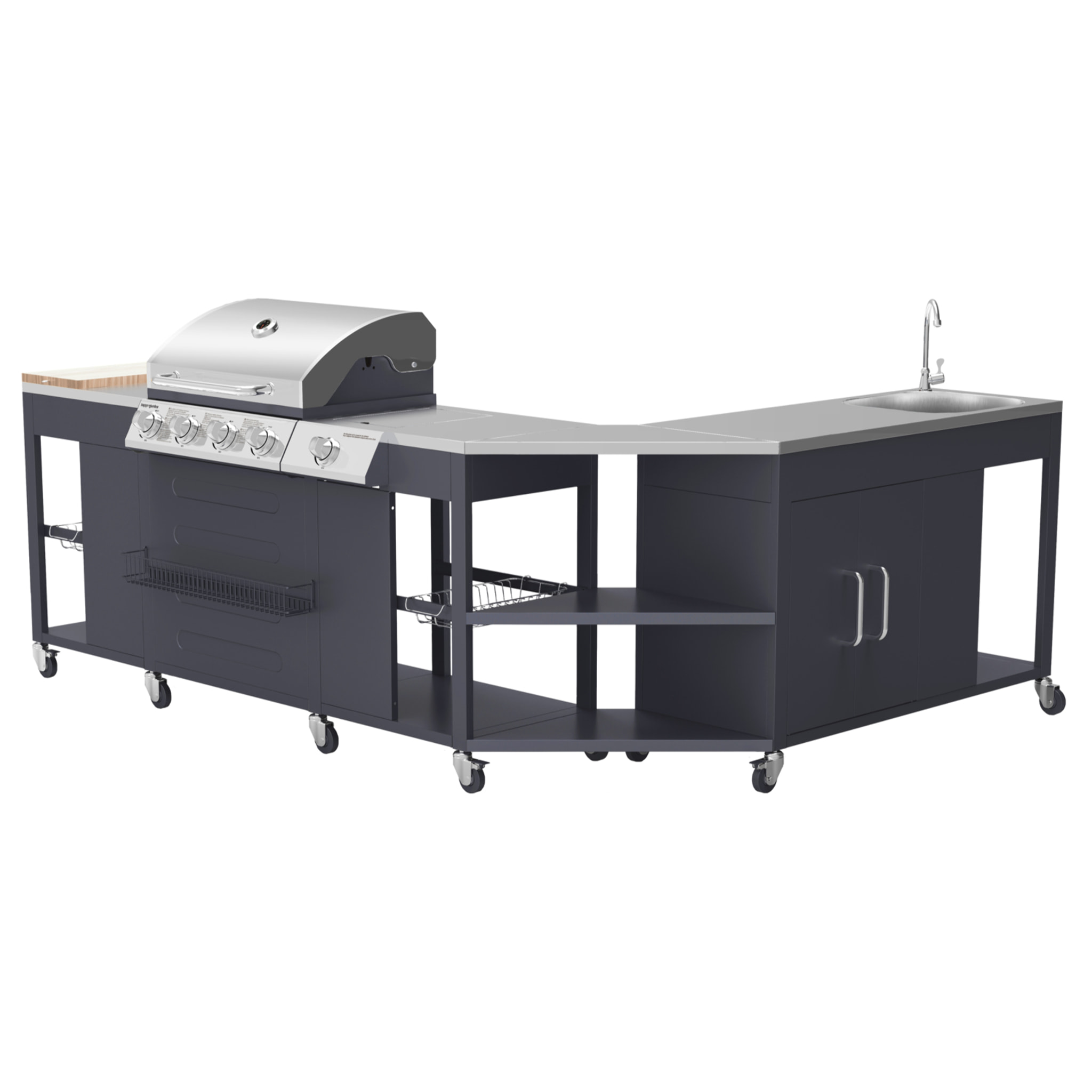 Cuisine d'angle d'extérieur TEXAS - 4+1 brûleurs