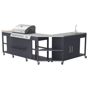 Cuisine d'angle d'extérieur TEXAS - 4+1 brûleurs