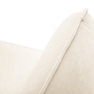 Canapé "Vienna" 4 places en velours beige clair