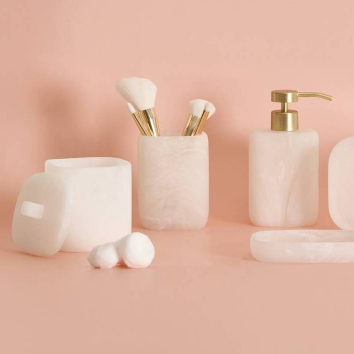 Porte-savon Cloudy blanc H,2,5 cm