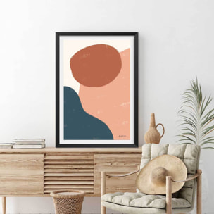 Affiche Couleurs du sud Affiche sous cadre noir