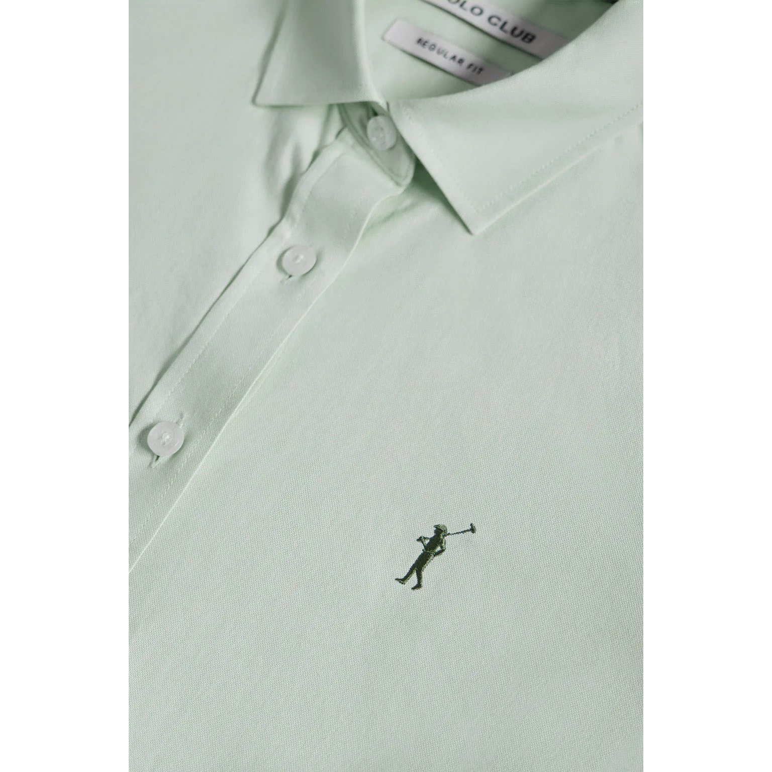 Camisa Oxford Regular fit verde jade con logo Rigby Go