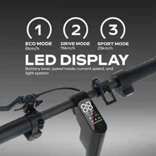 Trottinette Électrique Adulte  UrbanGlide 100 EVO –  Moteur 500W -  Autonomie Jusqu'a 25 km - Pneu Cross 10" Gonflable - Batterie 25.2V/10,4Ah - Poids 16Kg