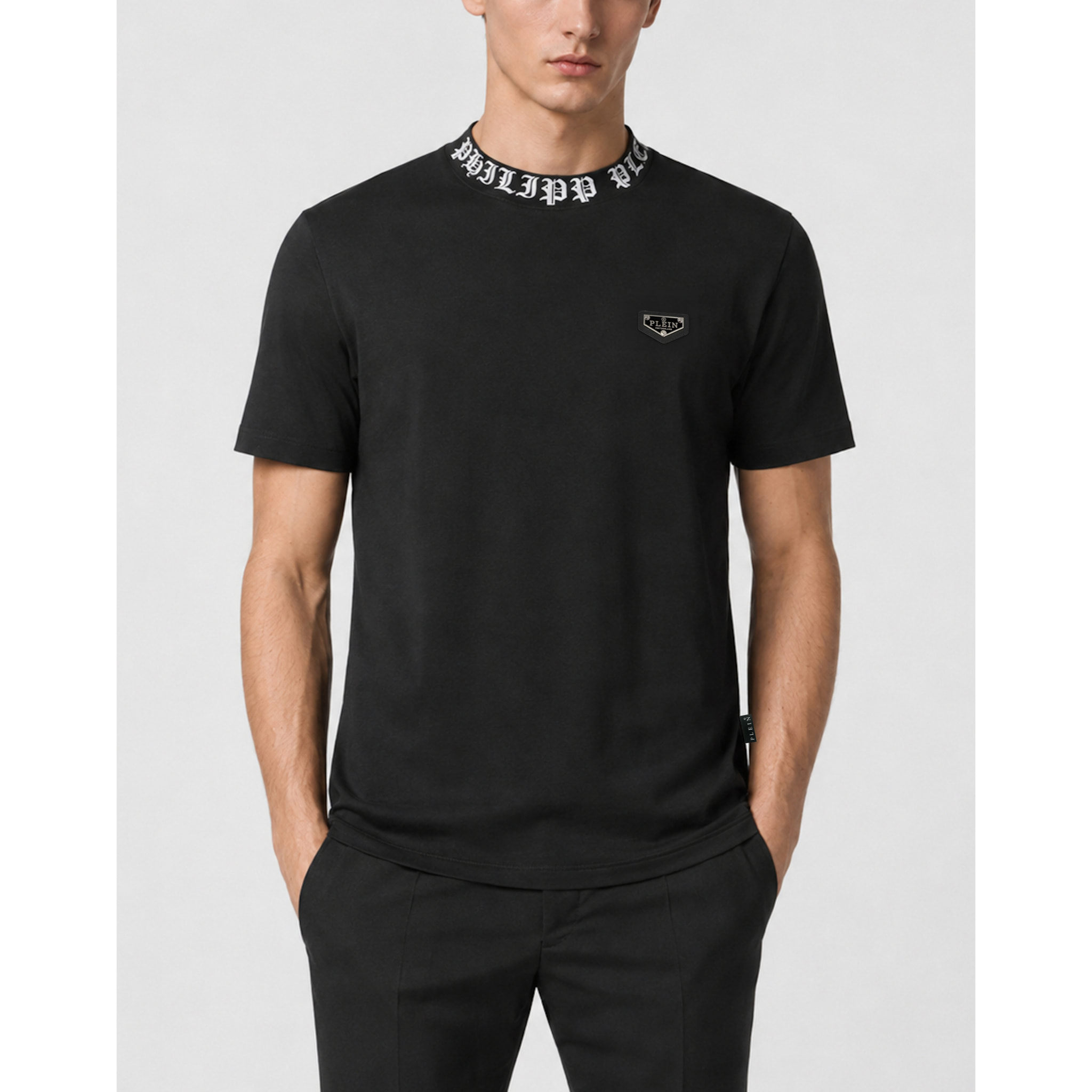 PHILIPP PLEIN Camiseta de cuello redondo y manga corta