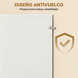 Recibidor de Entrada con Espejo, Cajón y Estante, Mueble de Recibidor de 2 Piezas con Mesa Consola y Espejo, Diseño Antivuelco, para Pasillo, 91,5x27,9x85,5 cm, Blanco