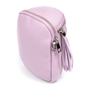 Agugliano borsa a tracolla donna. Pelle autentica finitura Dollaro.