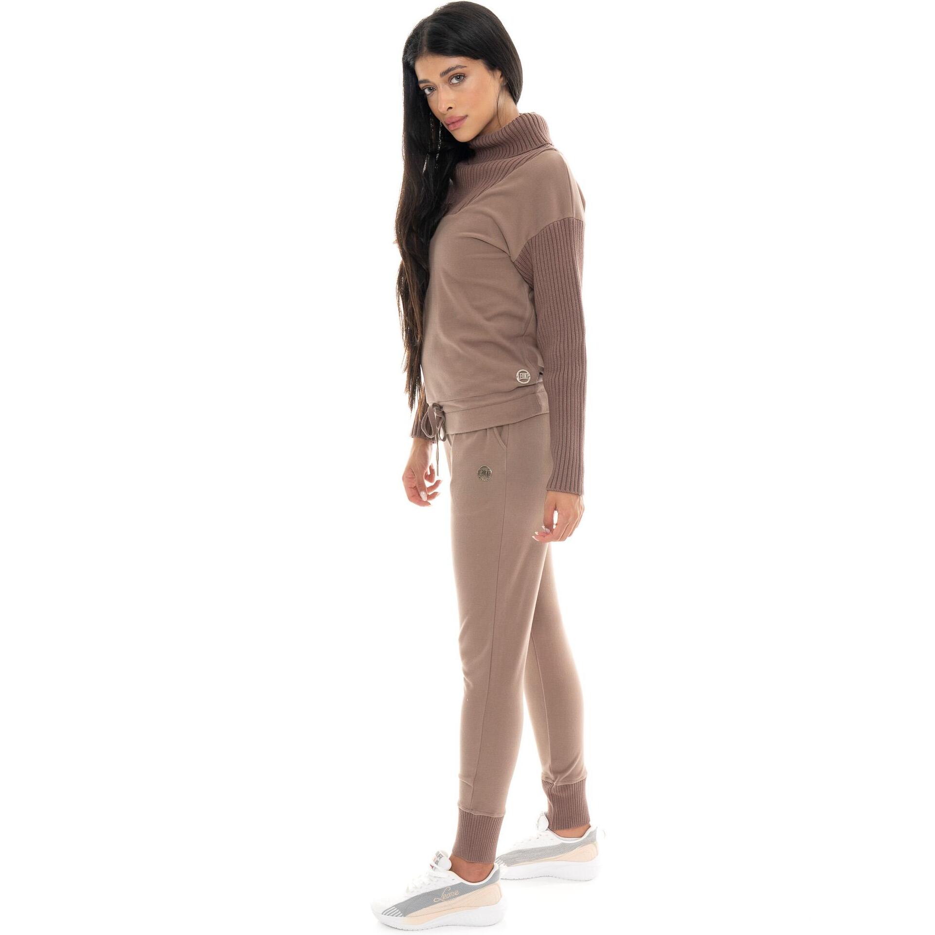 Pantalone invernale da donna con inserti in maglia Leone 1947 Warm Touch
