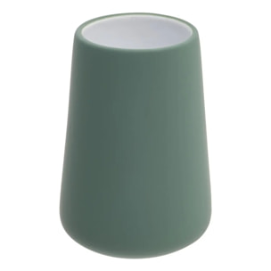Porte-brosse à dents Colorama rond D.8xH.12cm vert