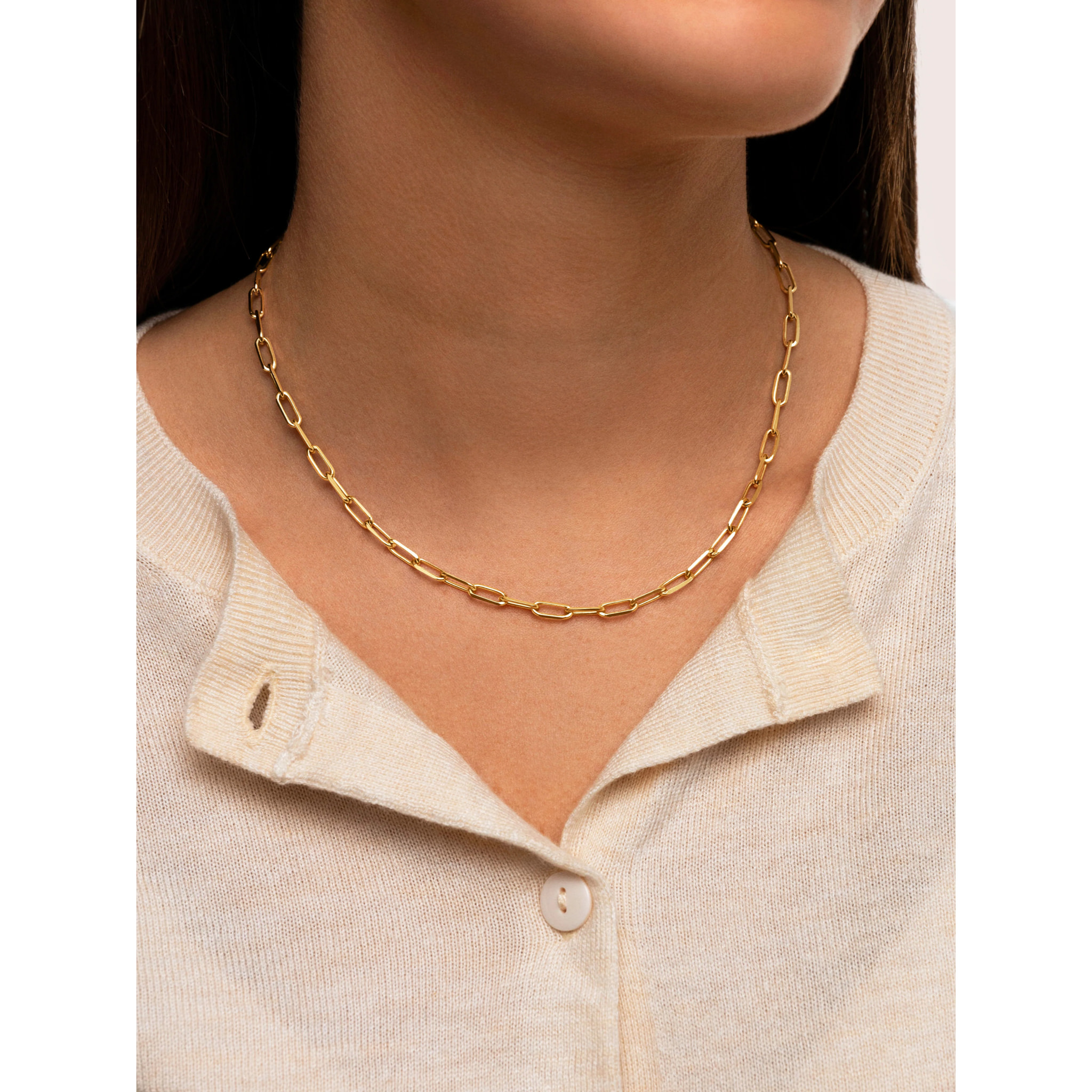Collar Chic Acero Baño Oro