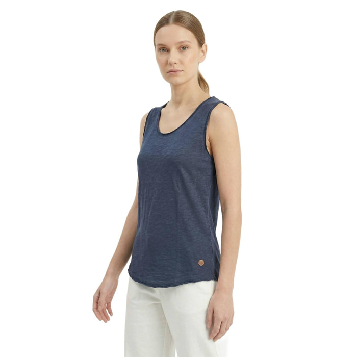Camiseta sin mangas estilo safari urbano para mujer