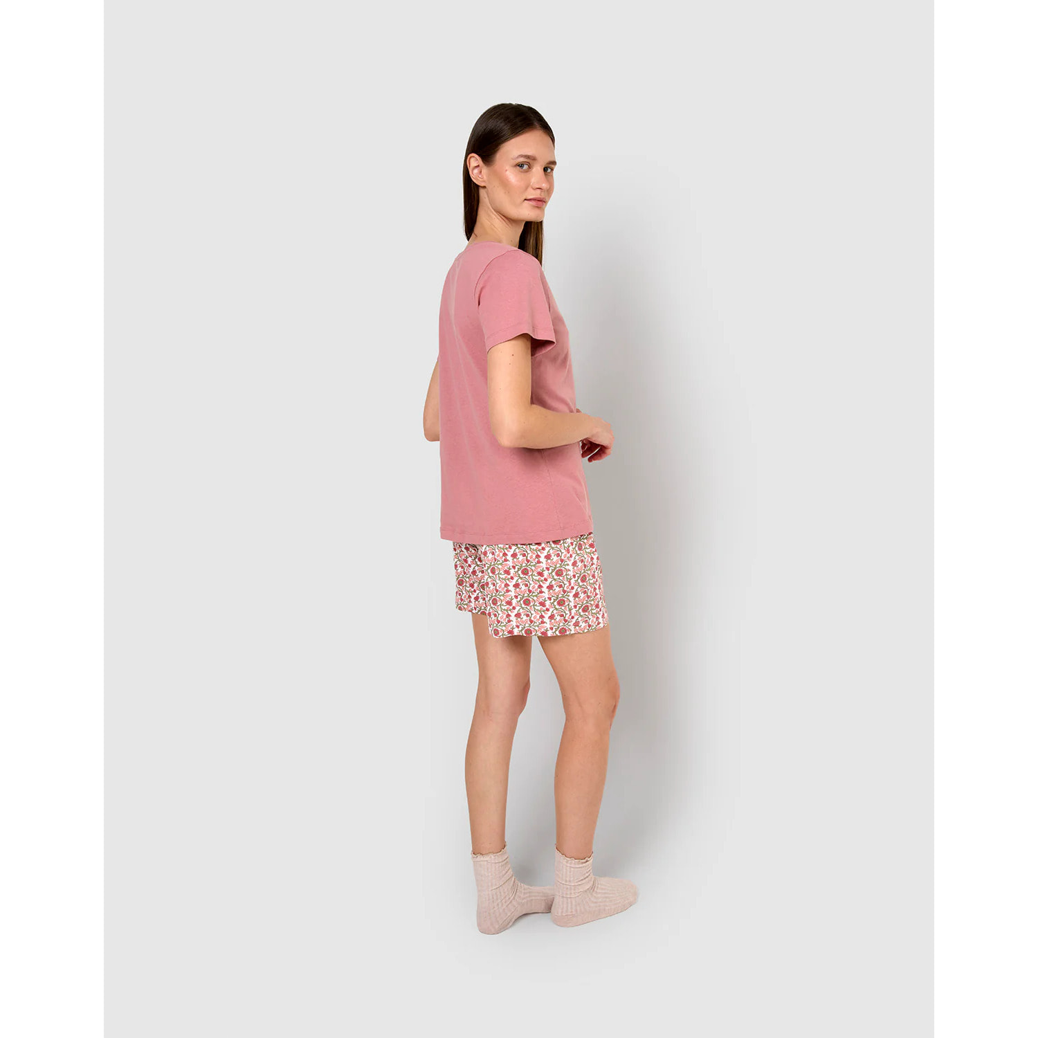 Pijama corto algodón amazonas rosa