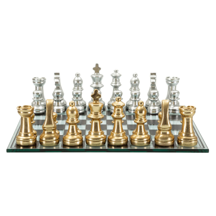 SET SCACCHIERA NERA/BIANCA CM 50,5X50,5X14