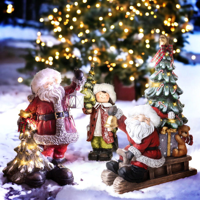 Babbo natale su slitta con led - Pezzi 1 - ALTRO - Bianchi Dino SpA