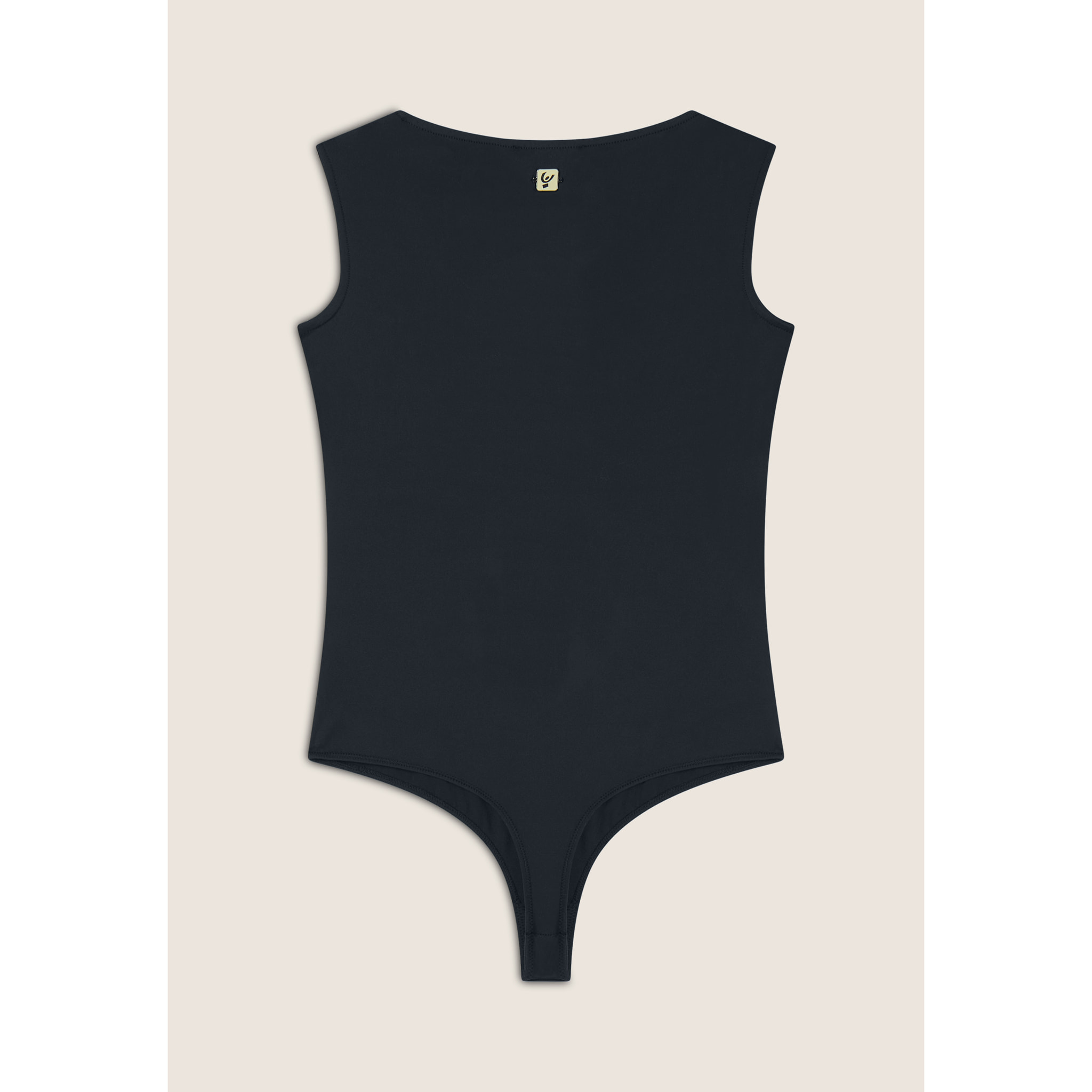 Body senza maniche con scollo quadrato