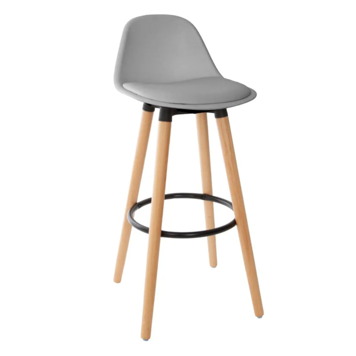 Tabouret de bar "Maxon" gris