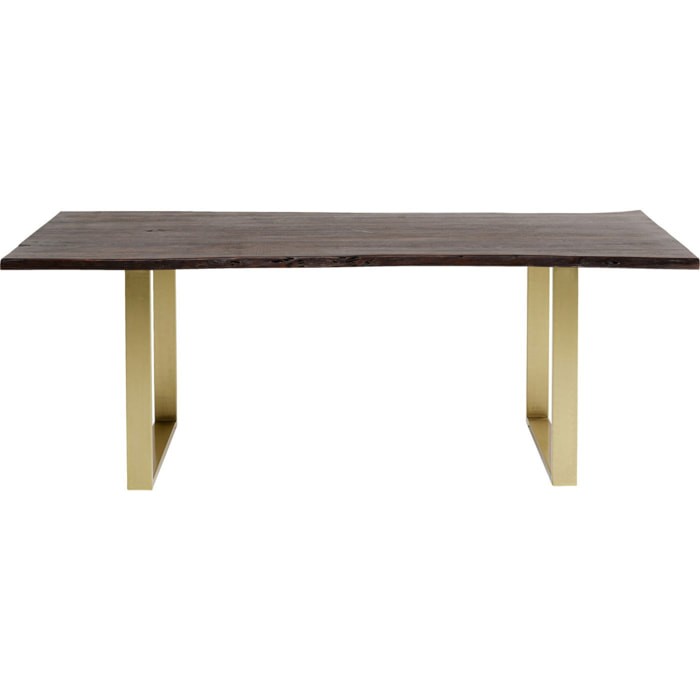 Table Harmony noyer laiton Kare Design