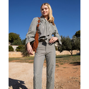 Pantalón de mujer recto cropped.