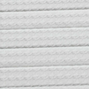 Ensemble matelas mousse haute résilience CALLISTO, H29 cm, accueil mémoire de forme, sommier blanc pieds de poule