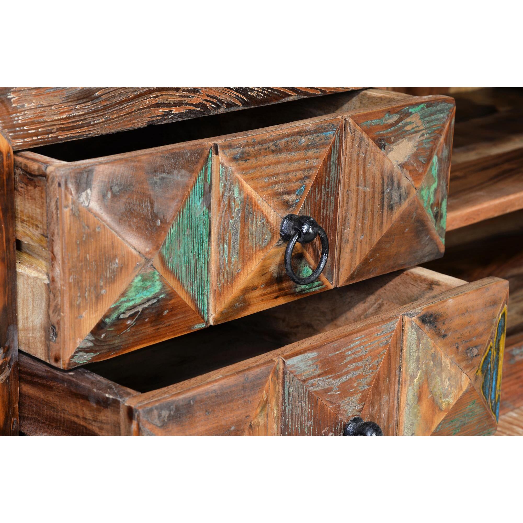 Mueble tv - madera reciclada - 155x40x55cm