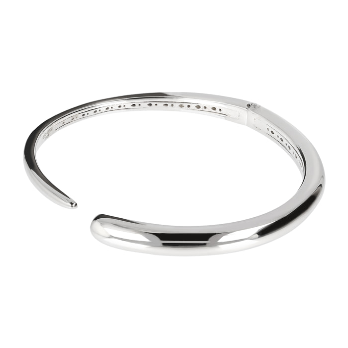 Bracciale Rigido Graduato in Argento 925 placcato Platino