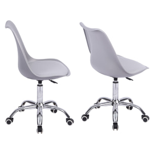 Chaise de bureau réglable en hauteur grise ANNE