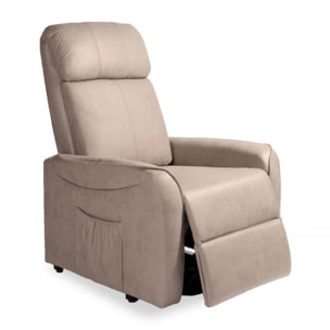 Sillón relax Karl Powerlift Cemento