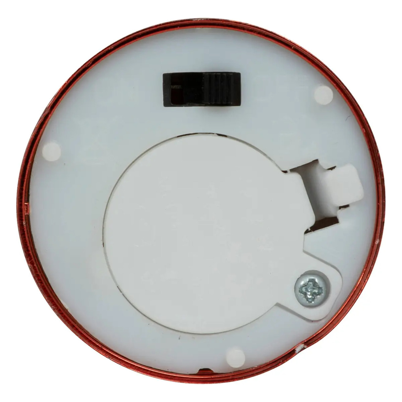 Lot de 8 bougies LED chauffe-plats D.5,5cm métal rouge