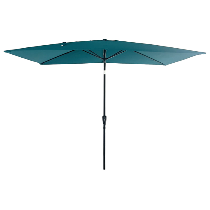 Parasol droit HAPUNA rectangulaire - Bleu