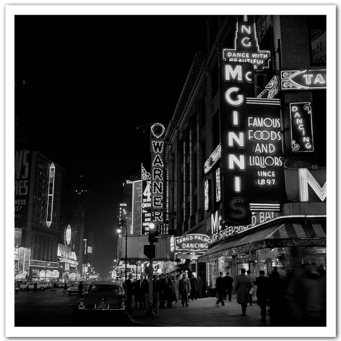 Affiche New York - Broadway, Photo de 1960 par Paul Amasy Affiche seule