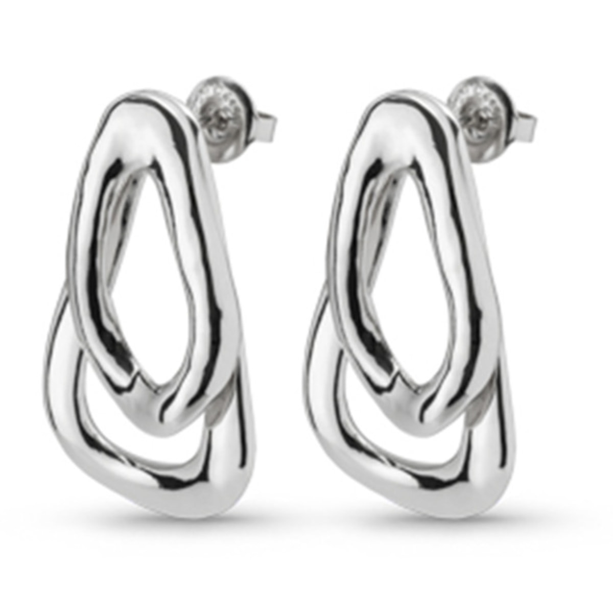 Pendiente CONNECTED PLATEADO U